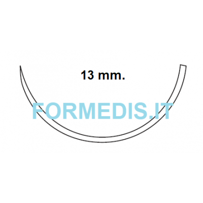 SUTURA IN SETA ago 13 mm. 1/2 cerchio cilindrico USP 5/0 12 pz